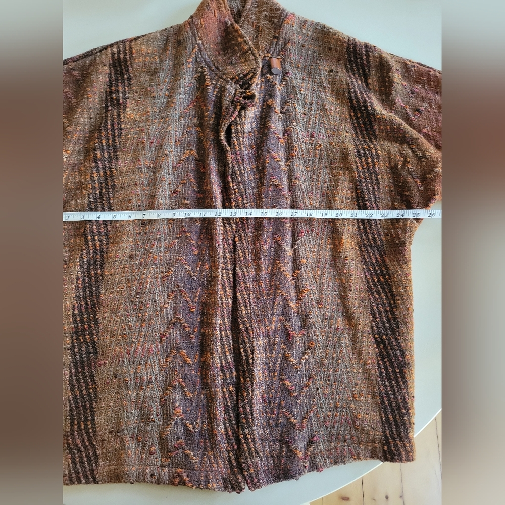 Arlene Wohl Womens Handwoven Open Front Jacket Cardigan Fiber Artist - Picture 10 of 12